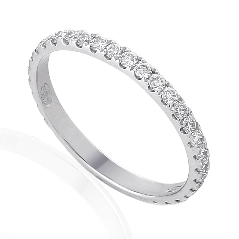 Full Eternity Ring White Gold 18 Carats - 0867082