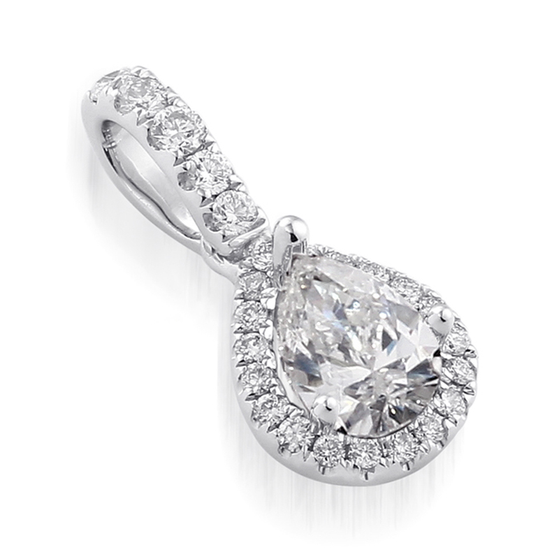 Solitairs Hanger Wit Goud 18 Karaat - 0873870