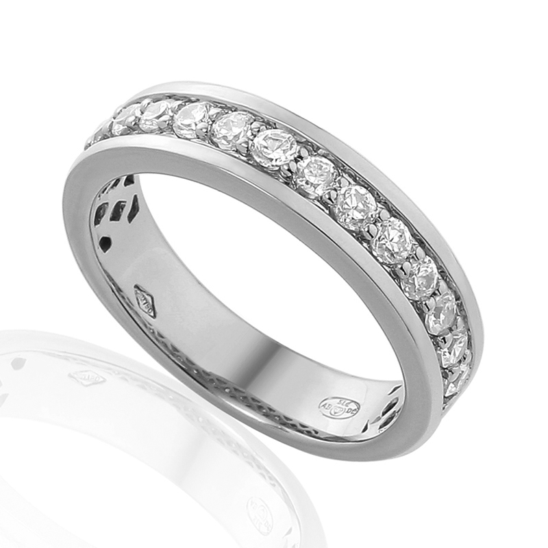 Half Eternity Ring White Gold 18 Carats - 0880902