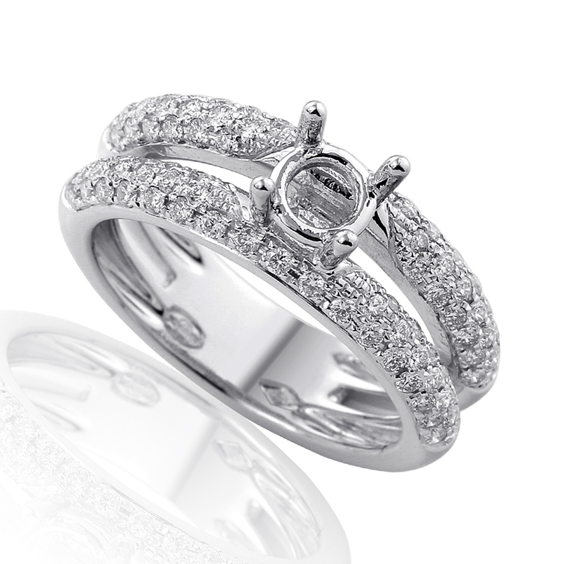 Solitairs Ring Wit Goud 18 Karaat - 0885456
