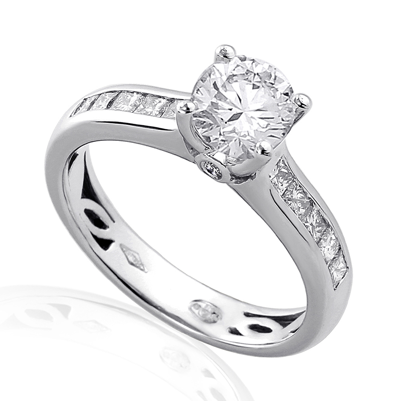 Solitairs Ring Wit Goud 18 Karaat - 0892495