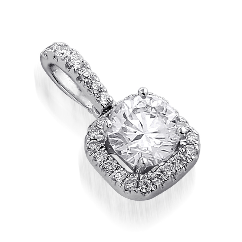 Solitairs Hanger Wit Goud 18 Karaat - 0892504