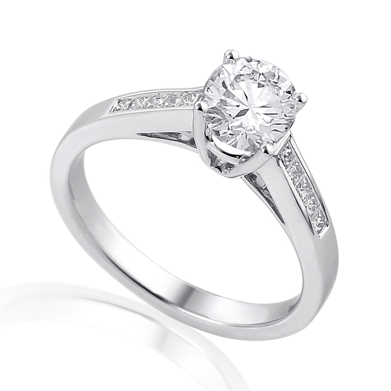 Solitairs Ring Wit Goud 18 Karaat - 0898818