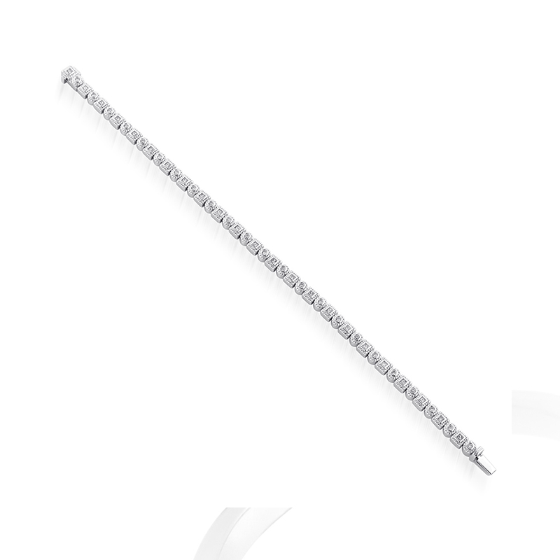 Solitairs Armband Wit Goud 18 Karaat - 0898828
