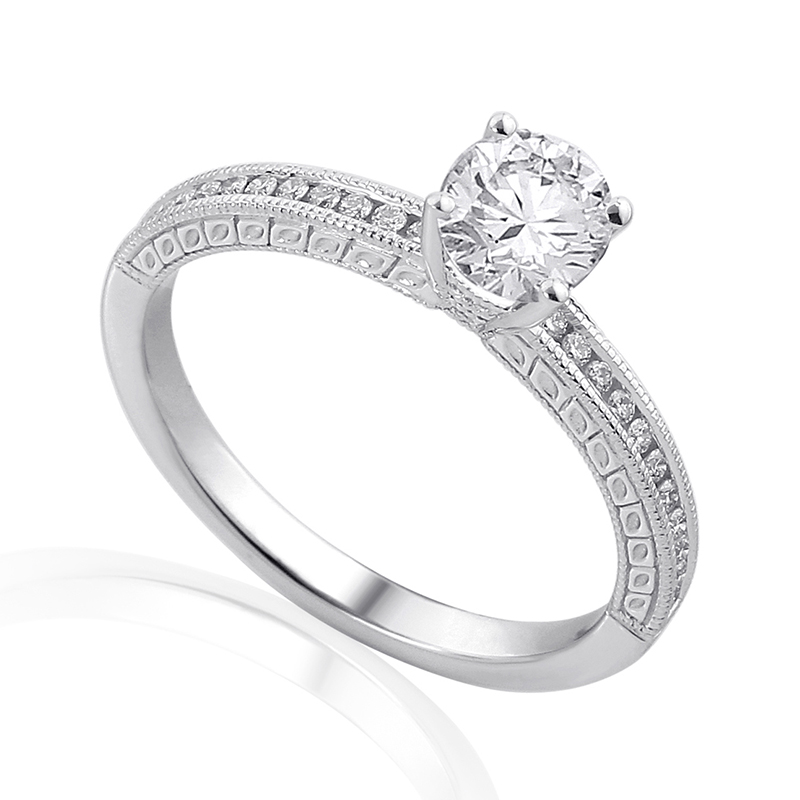 Solitairs Ring Wit Goud 18 Karaat - 0900525