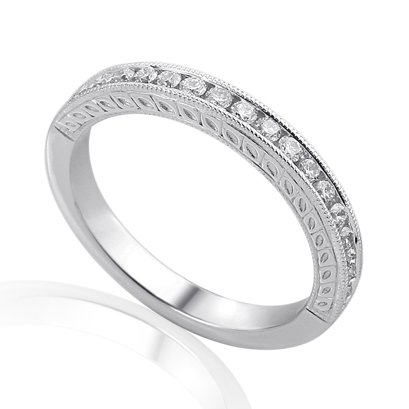 Half Eternity Ring White Gold 18 Carats - 0900530A