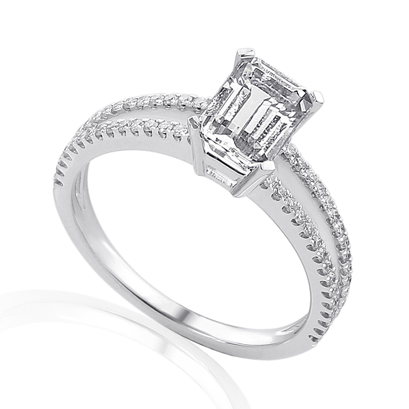 Solitairs Ring Wit Goud 18 Karaat - 0900533