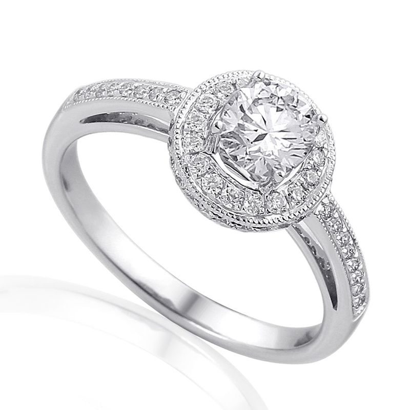 Solitairs Ring Wit Goud 18 Karaat - 0900544