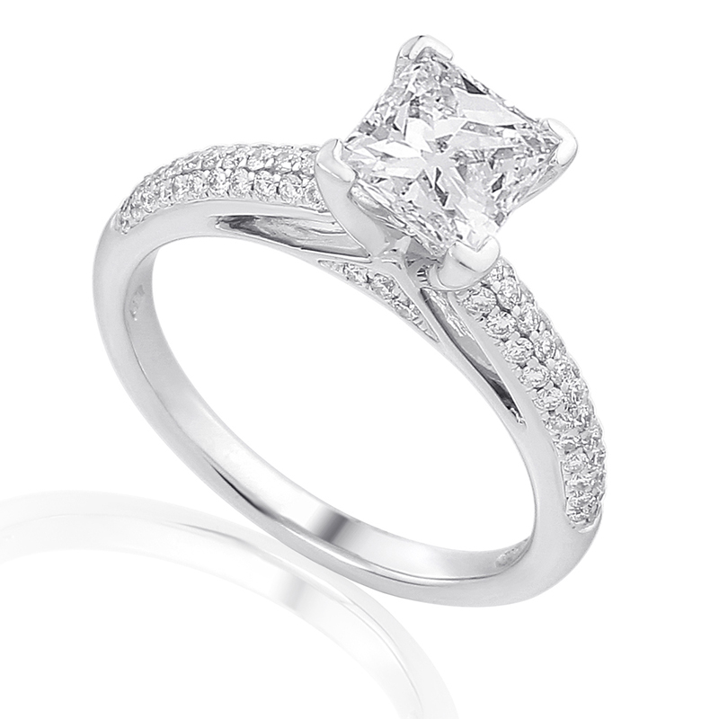 Solitairs Ring Wit Goud 18 Karaat - 0913228