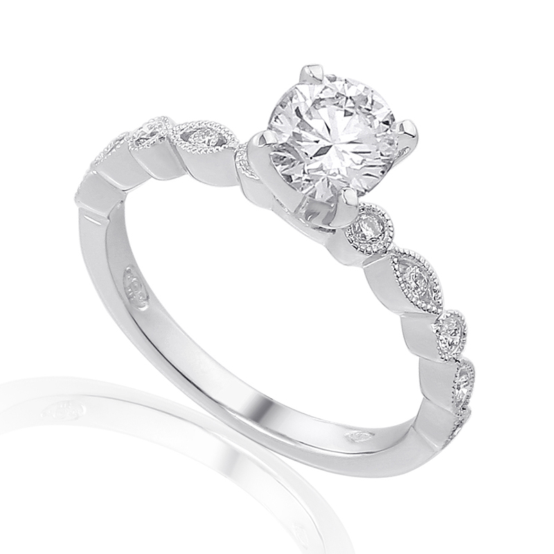 Solitairs Ring Wit Goud 18 Karaat - 0913230