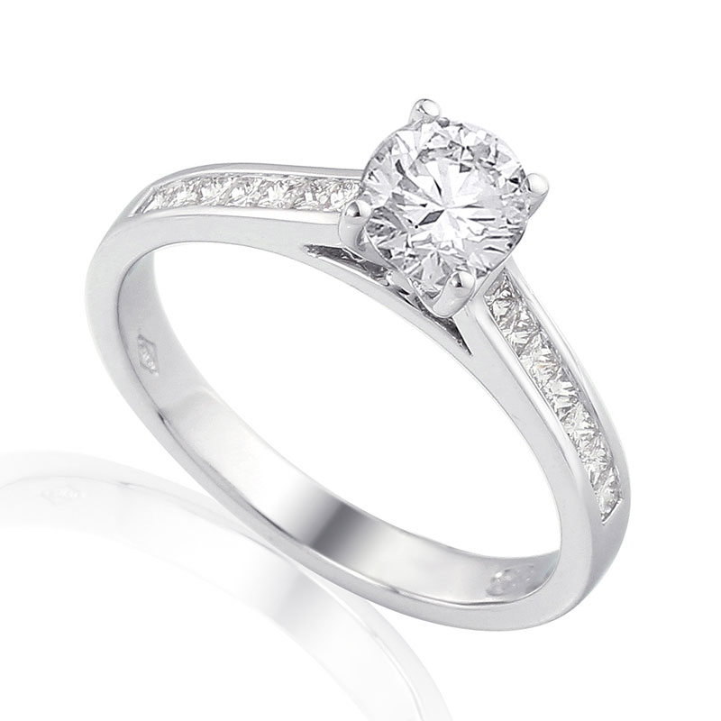 Solitairs Ring Wit Goud 18 Karaat - 0925339