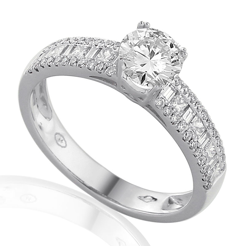 Solitairs Ring Wit Goud 18 Karaat - 0930292