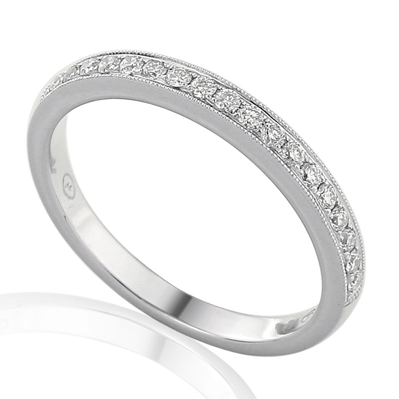 Half Eternity Ring White Gold 18 Carats - 0930297