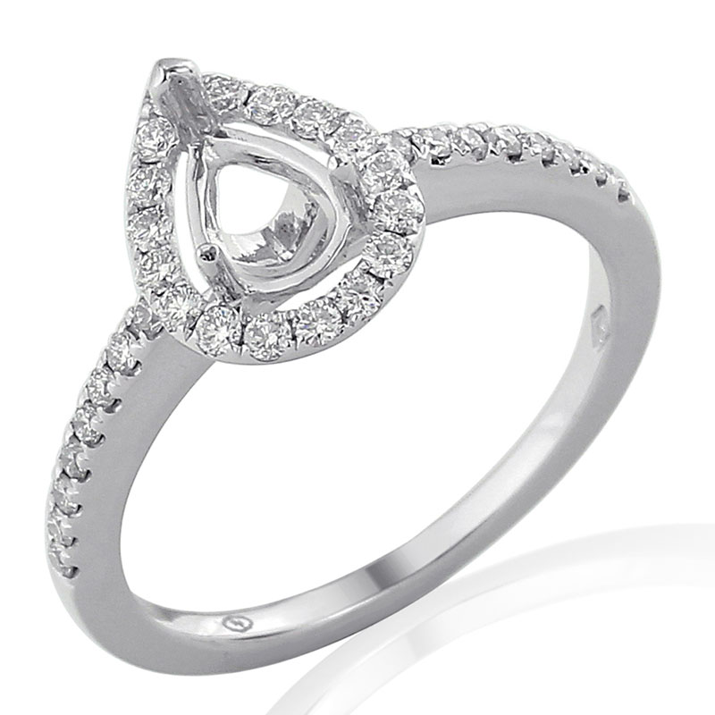 Solitairs Ring Wit Goud 18 Karaat - 0930308