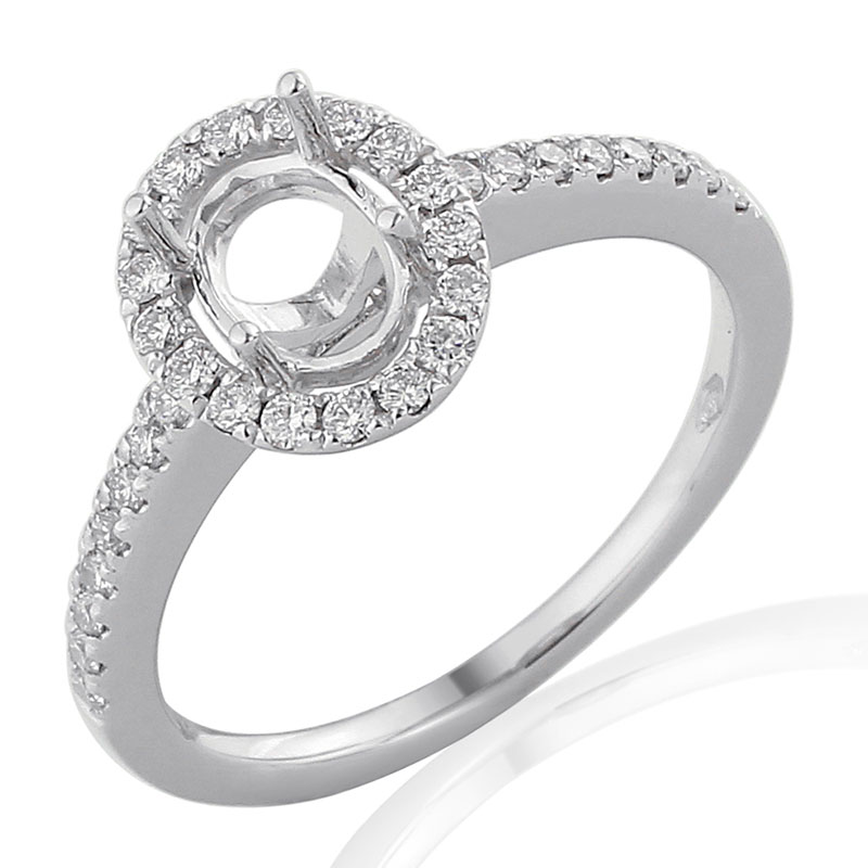 Solitairs Ring Wit Goud 18 Karaat - 0930310