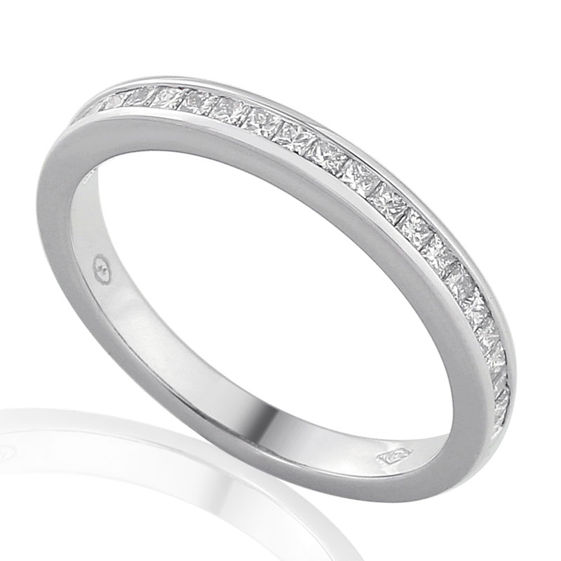 Half Eternity Ring White Gold 18 Carats - 0930316