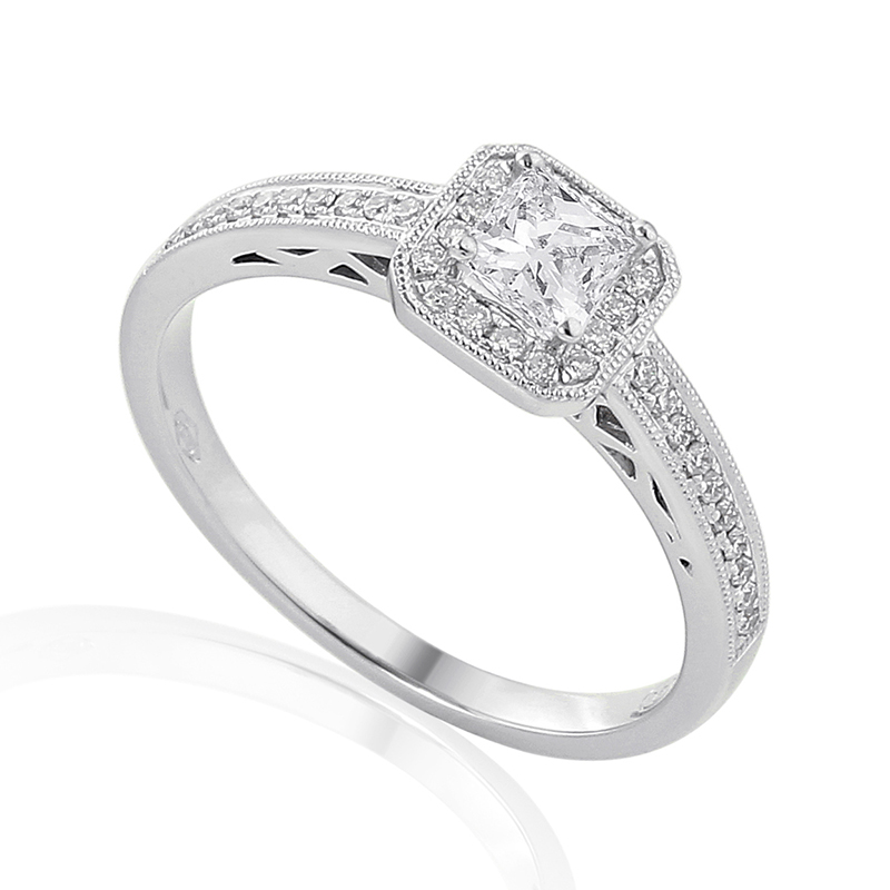 Solitairs Ring Wit Goud 18 Karaat - 0935593