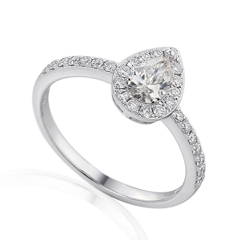Solitairs Ring Wit Goud 18 Karaat - 0935602