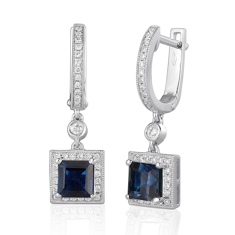 Solitairs Oorbellen Wit Goud 18 Karaat - 0935624