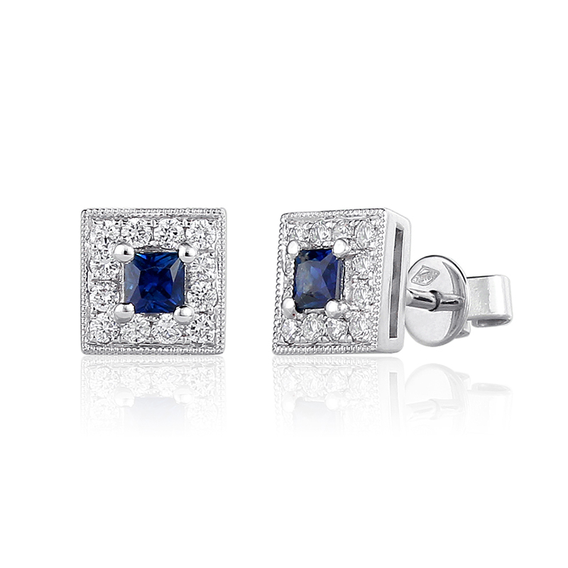 Solitairs Oorbellen Wit Goud 18 Karaat - 0935626