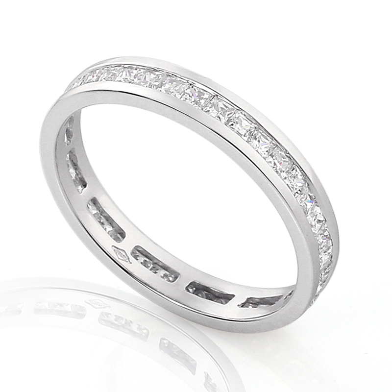 Full Eternity Ring White Gold 18 Carats - 0936324