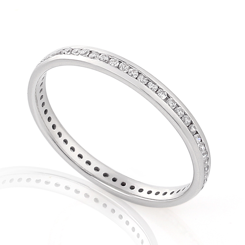 Full Eternity Ring White Gold 18 Carats - 0936329