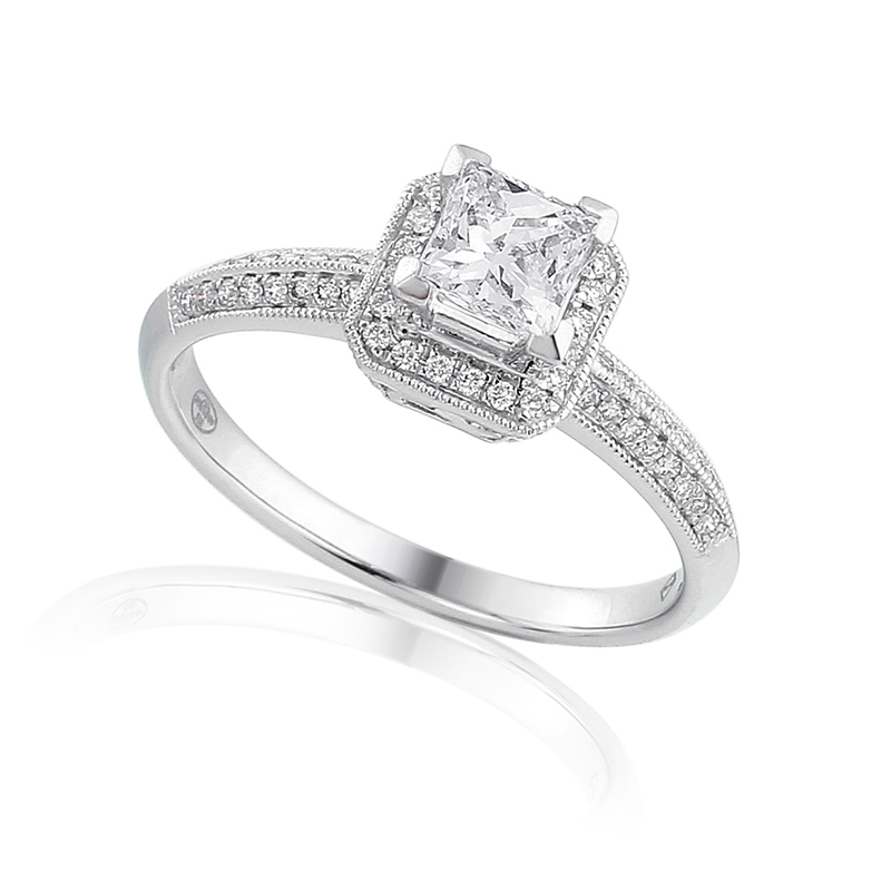 Solitairs Ring Wit Goud 18 Karaat - 0983739