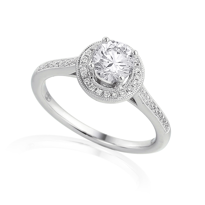 Solitairs Ring Wit Goud 18 Karaat - 0983768