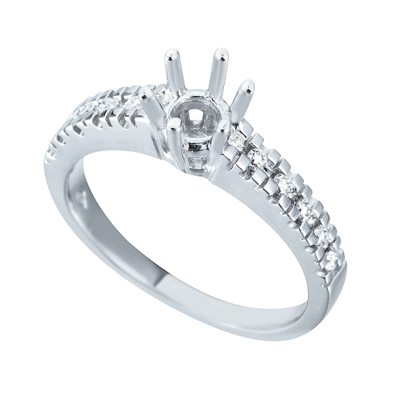 Solitairs Ring Wit Goud 18 Karaat - 539026