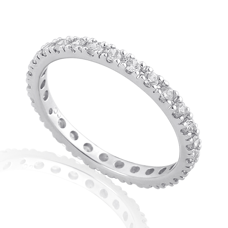 Full Eternity Ring White Gold 18 Carats - 574020