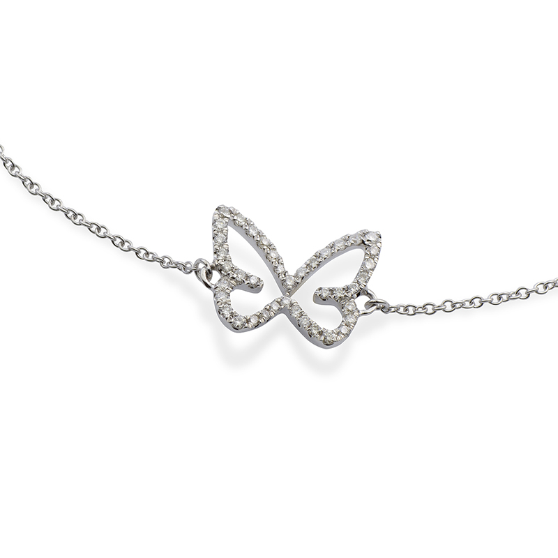 Solitairs Armband Wit Goud 18 Karaat - BR0092D