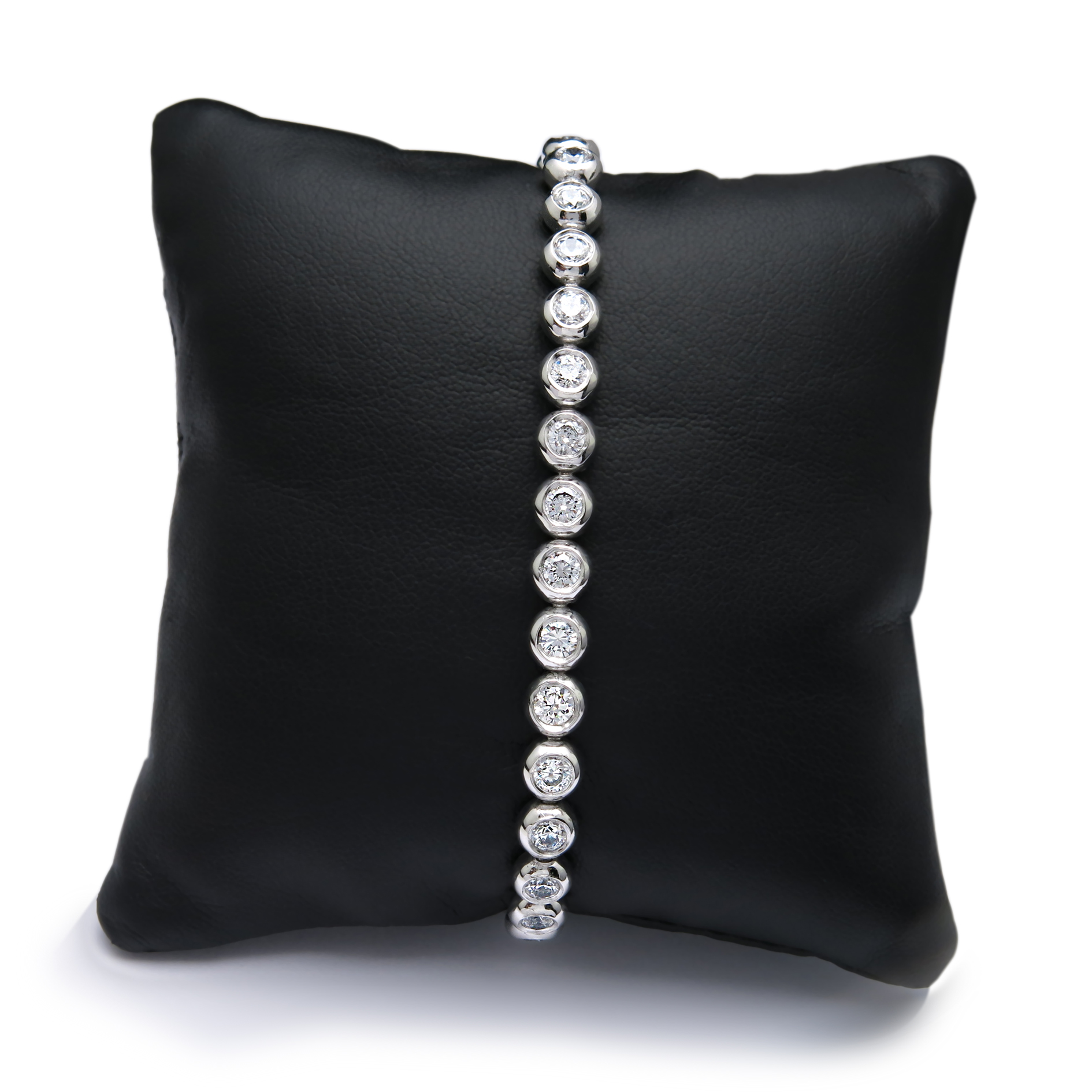 Solitairs Armband Wit Goud 18 Karaat - BRC0002-5