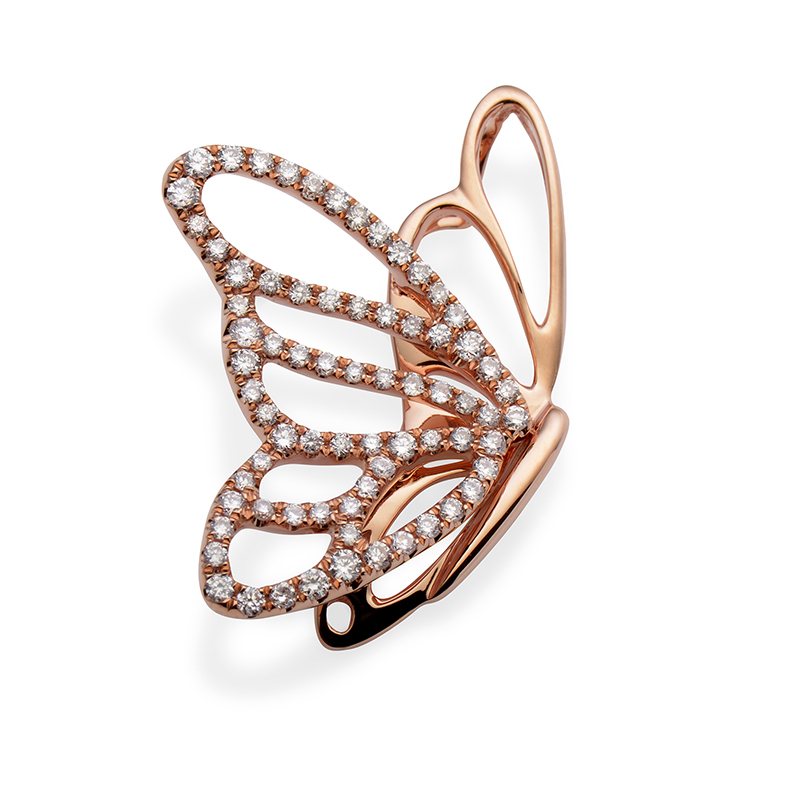 Solitairs Hanger Wit Goud 18 Karaat - P0766D