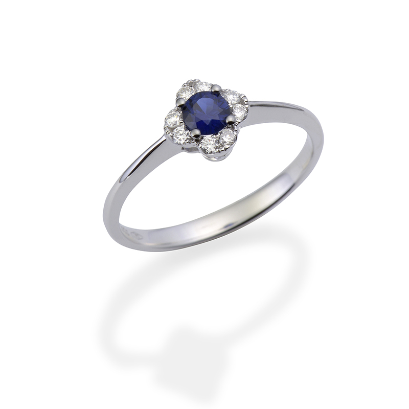 Solitairs Ring Wit Goud 18 Karaat - R0857S