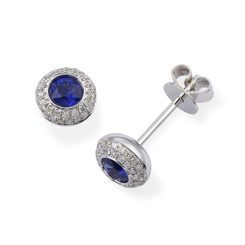 Solitairs Oorbellen Wit Goud 18 Karaat - SE0215S